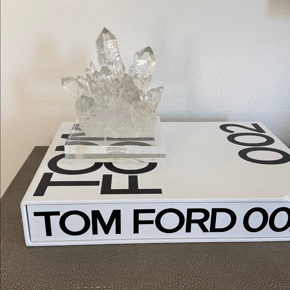 Williams Sonoma Acrylic Quartz Sculpture